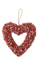 Hang Krans Hart Bess Plast Ro - (36907)